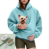 Hands-Free Dog Carrier Hoodie – Kangaroo Pet Pouch Sweatshirt