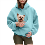 Hands-Free Dog Carrier Hoodie – Kangaroo Pet Pouch Sweatshirt