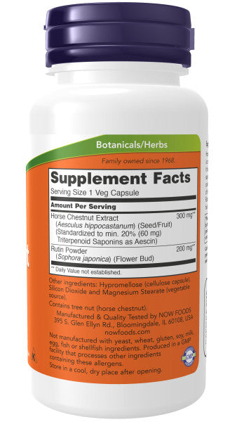 Now Horse Chestnut 300mg Veg Capsules 90ct