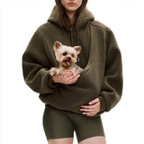 Hands-Free Dog Carrier Hoodie – Kangaroo Pet Pouch Sweatshirt