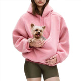 Hands-Free Dog Carrier Hoodie – Kangaroo Pet Pouch Sweatshirt
