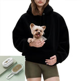 Hands-Free Dog Carrier Hoodie – Kangaroo Pet Pouch Sweatshirt