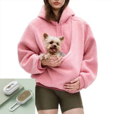 Hands-Free Dog Carrier Hoodie – Kangaroo Pet Pouch Sweatshirt
